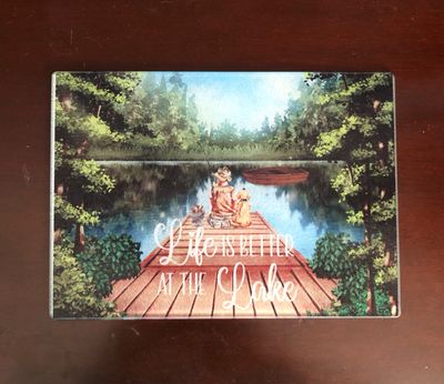 Glass Cutting Board - Life Is Better At The Lake