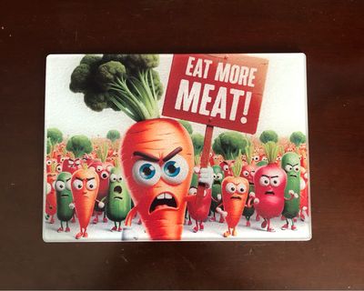 Glass Cutting Board - Eat More Meat