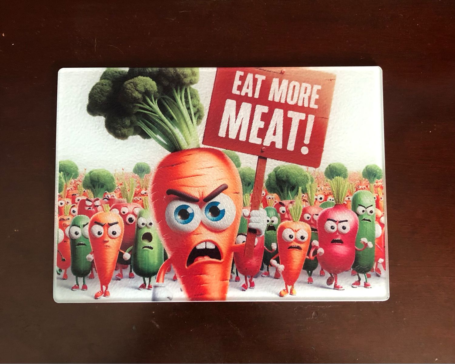 Glass Cutting Board - Eat More Meat
