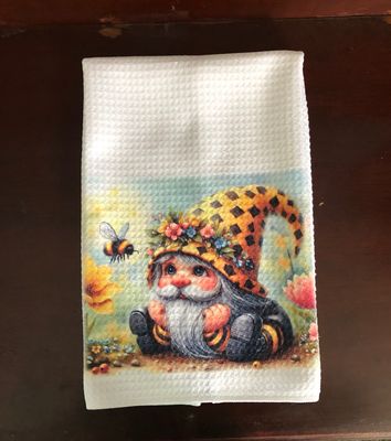 Gnome Bees - Waffle Kitchen Towel