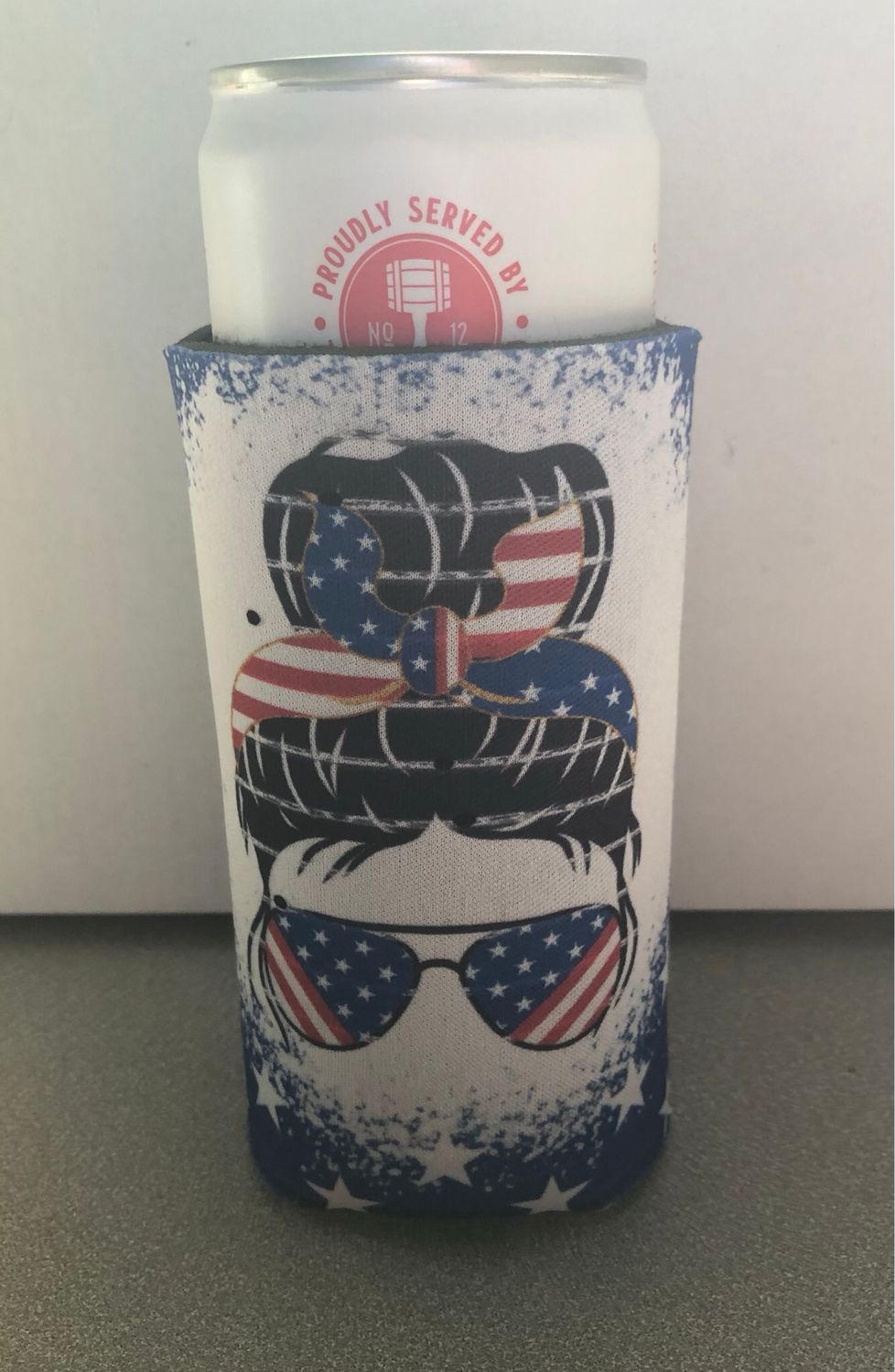 Red, White, Blue Lady