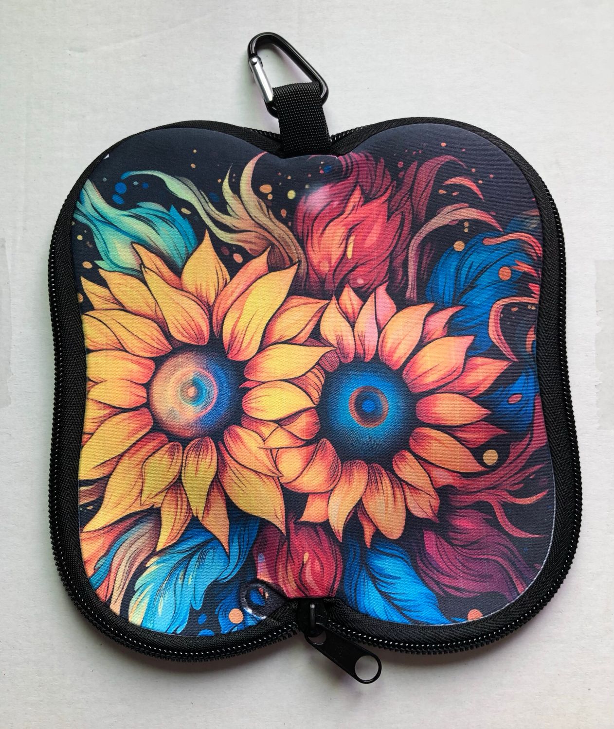 Sunflowers Zip Up Eyeglass Holder
