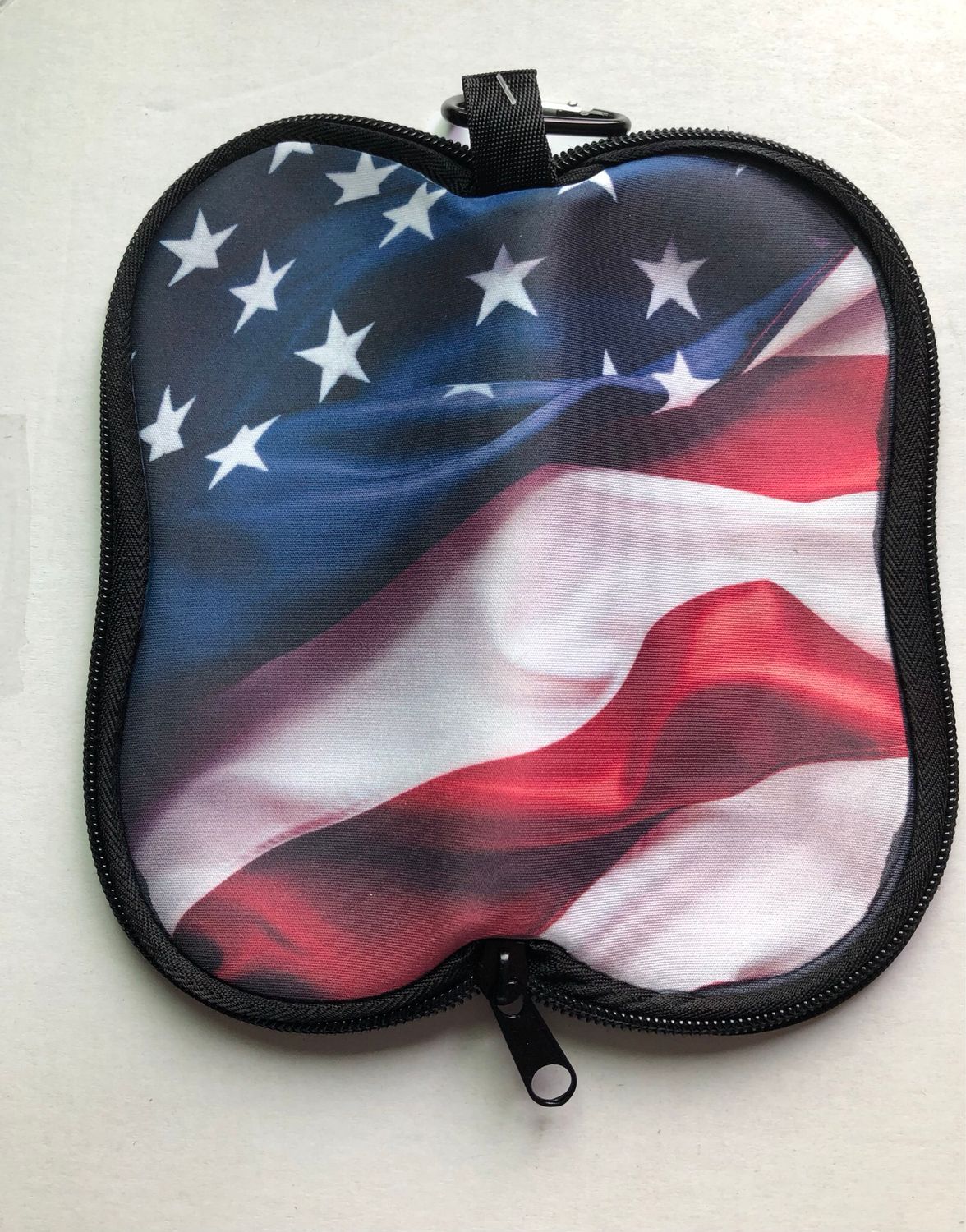 US Flag Zip Up Eyeglass Holder
