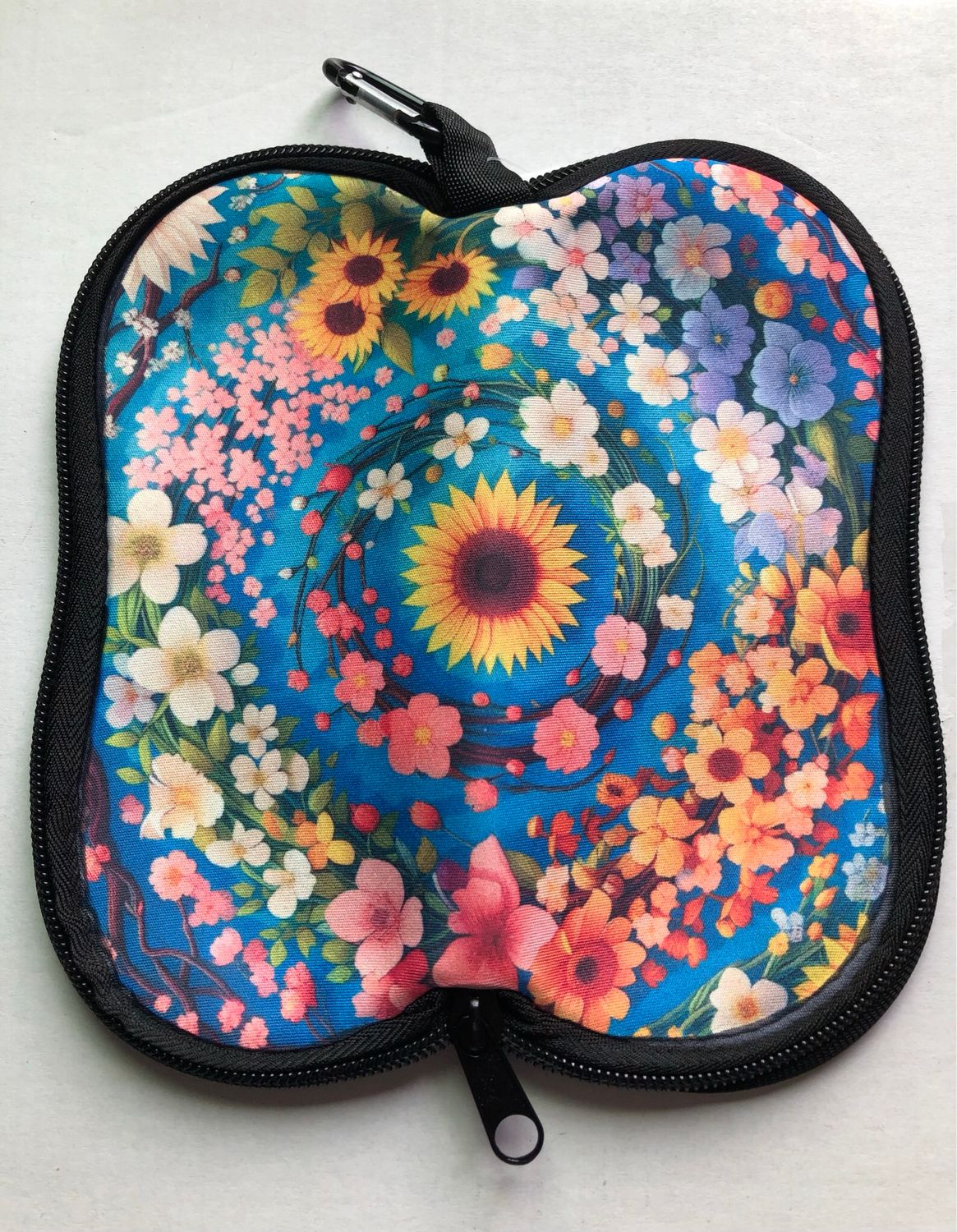Flowers Zip Up Eyeglass Holder