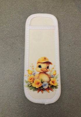 Duck And Flowers Ice Pop Holder