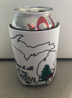 Blame It On My Michigan Roots 12 oz Koozie