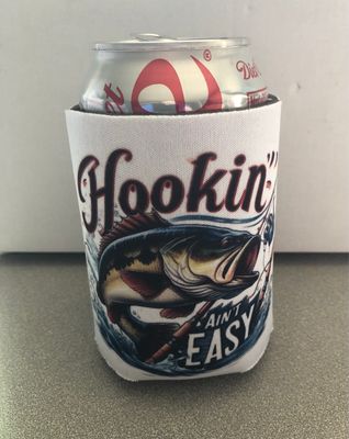 Hooking ain’t easy 12 oz Koozie