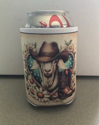 Goat Daisies 12 oz Koozie