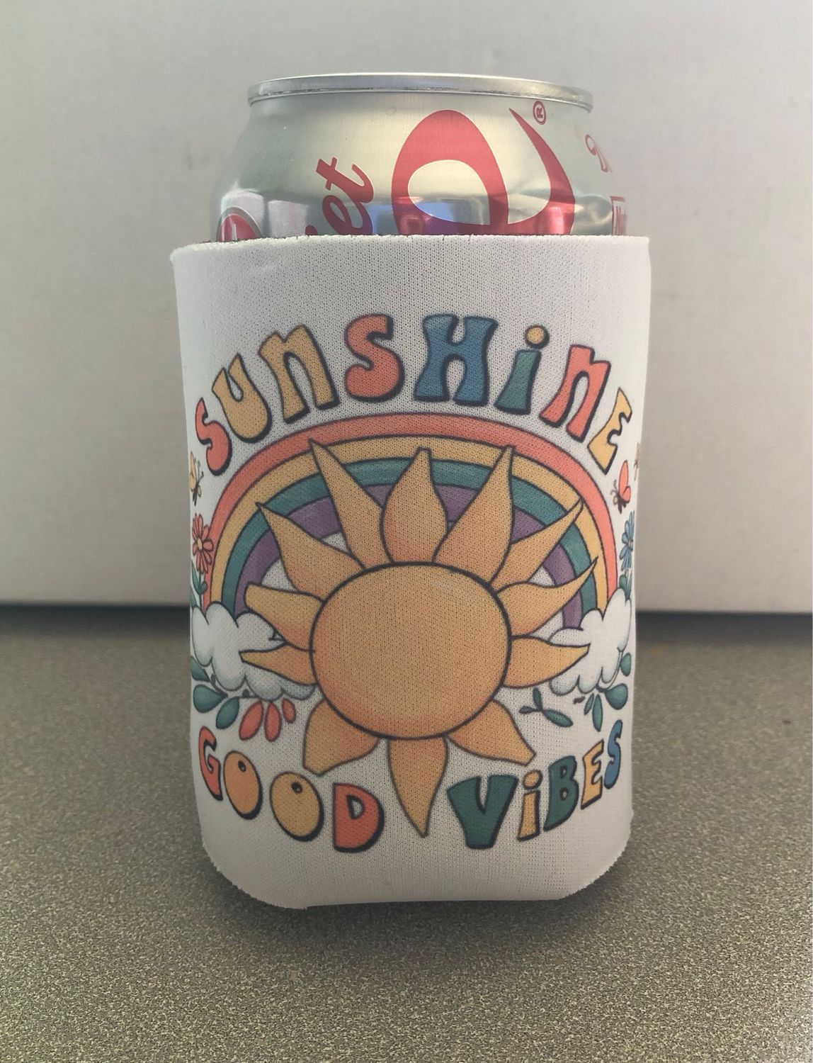 Sunshine Good Vibes 12 oz Koozie