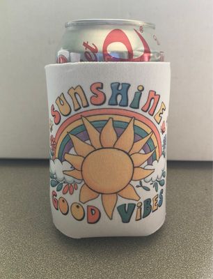 Sunshine Good Vibes 12 oz Koozie