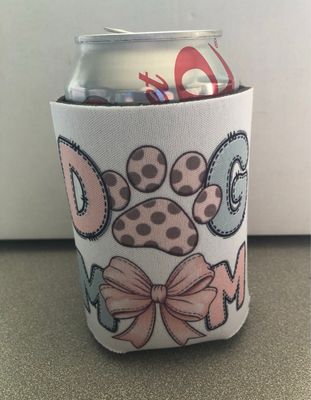 Dog Mom 12 oz Koozie