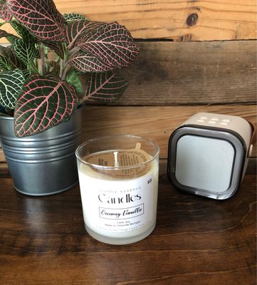 Creamy Vanilla 12 oz Glass Jar