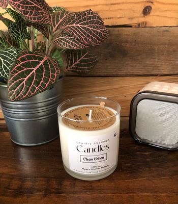 Clean Cotton 12 oz Glass Jar