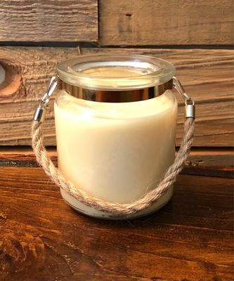 10 oz Glass Jar With Rope Handle 