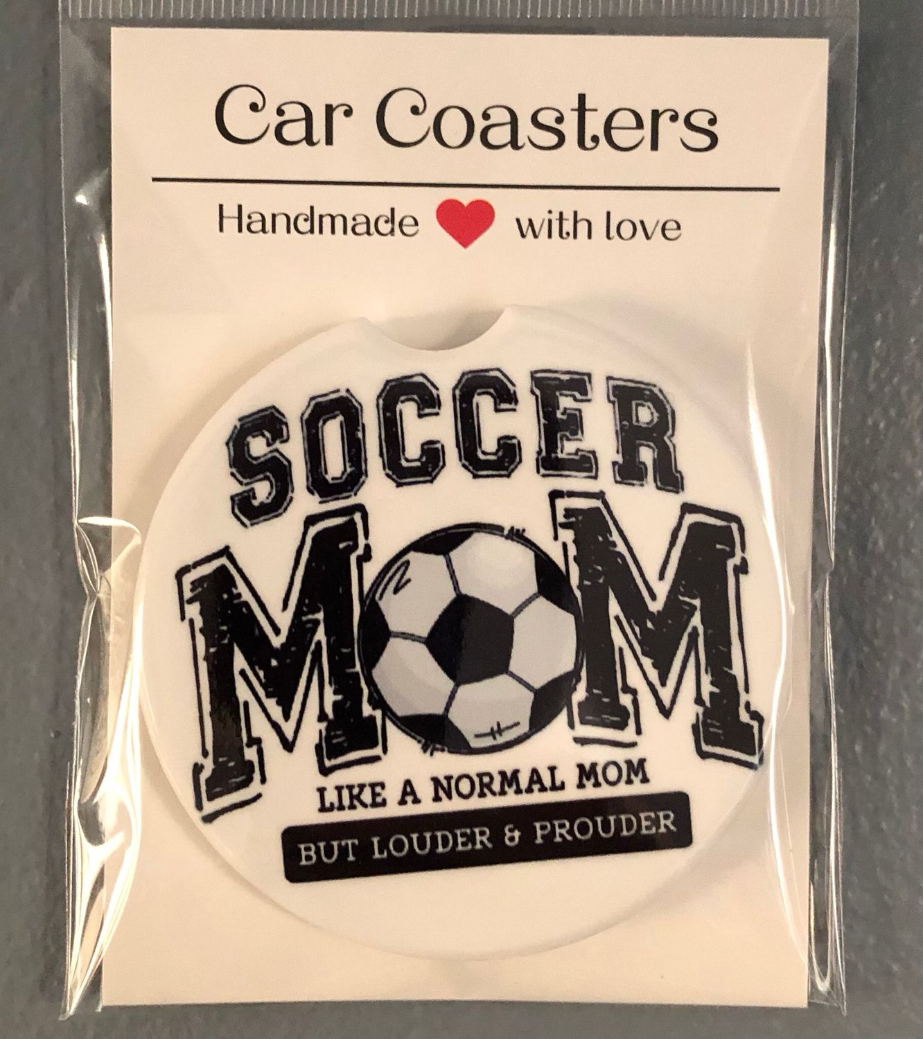 Soccer Mom Ceramic Car Coaster