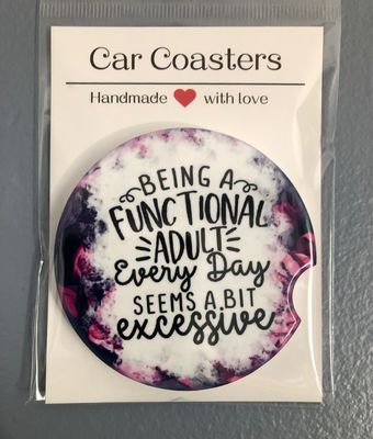Functional Adult Ceramic Car Coaster