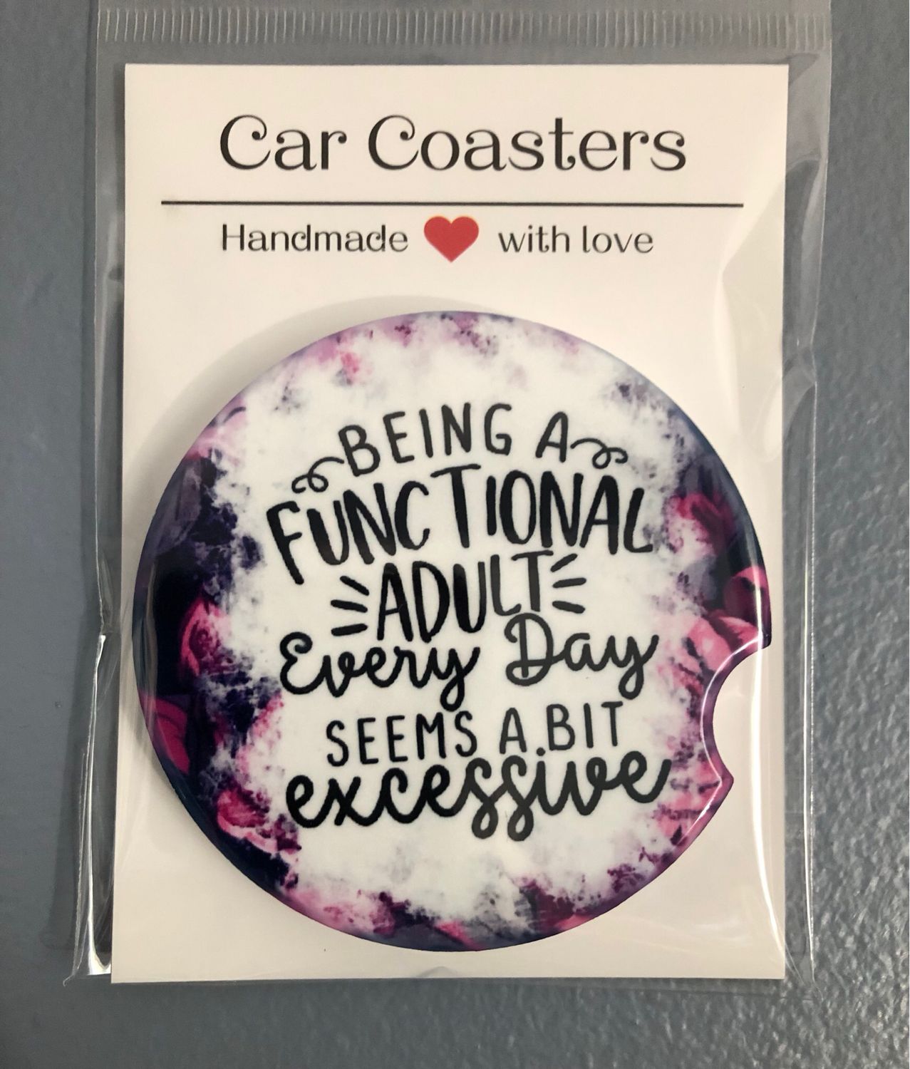 Functional Adult Ceramic Car Coaster