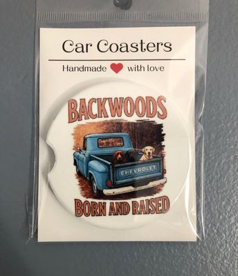 Backwoods Ceramic Car Coaster