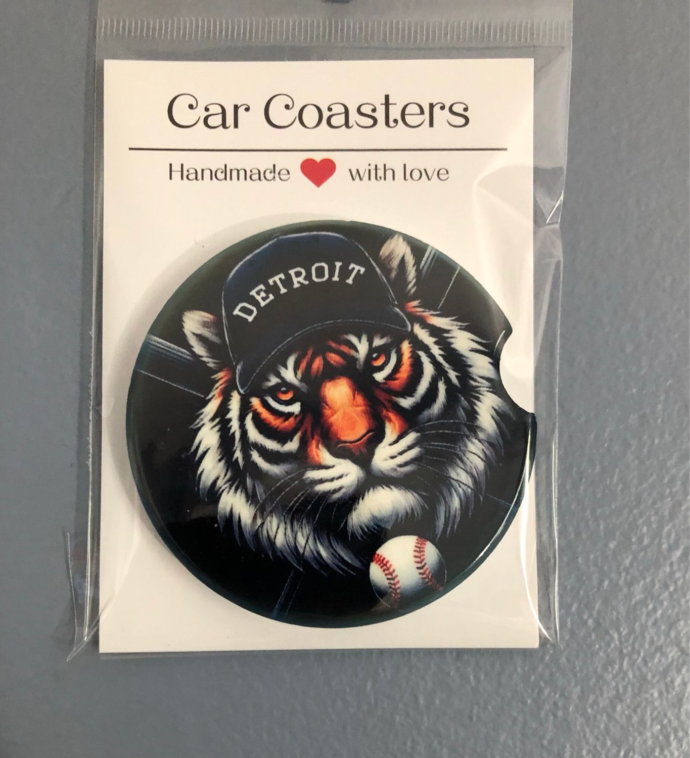Tigers Ceramic Car Coaster