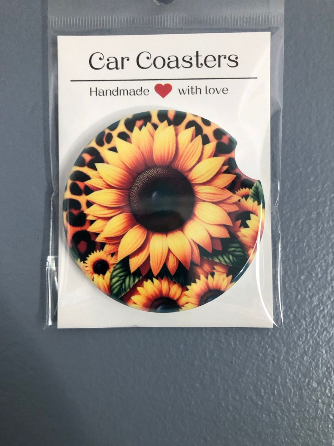 Sunflowers Ceramic Car Coaster