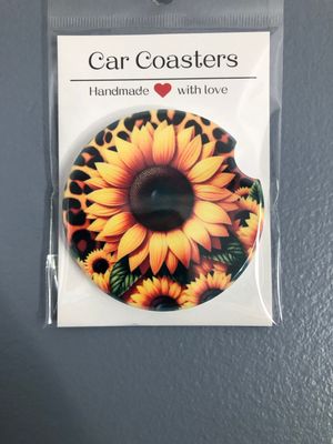 Sunflowers Ceramic Car Coaster