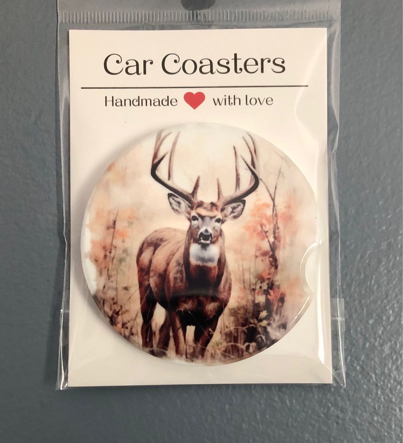 Buck Ceramic Car Coaster