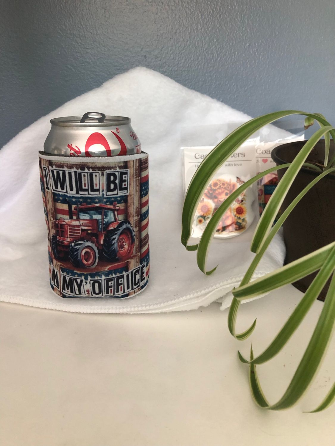 I’ll Be In My Office Tractor 12 oz Koozie
