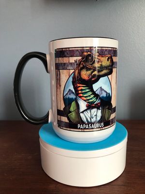 PapaSauris 15 oz Coffee Mug