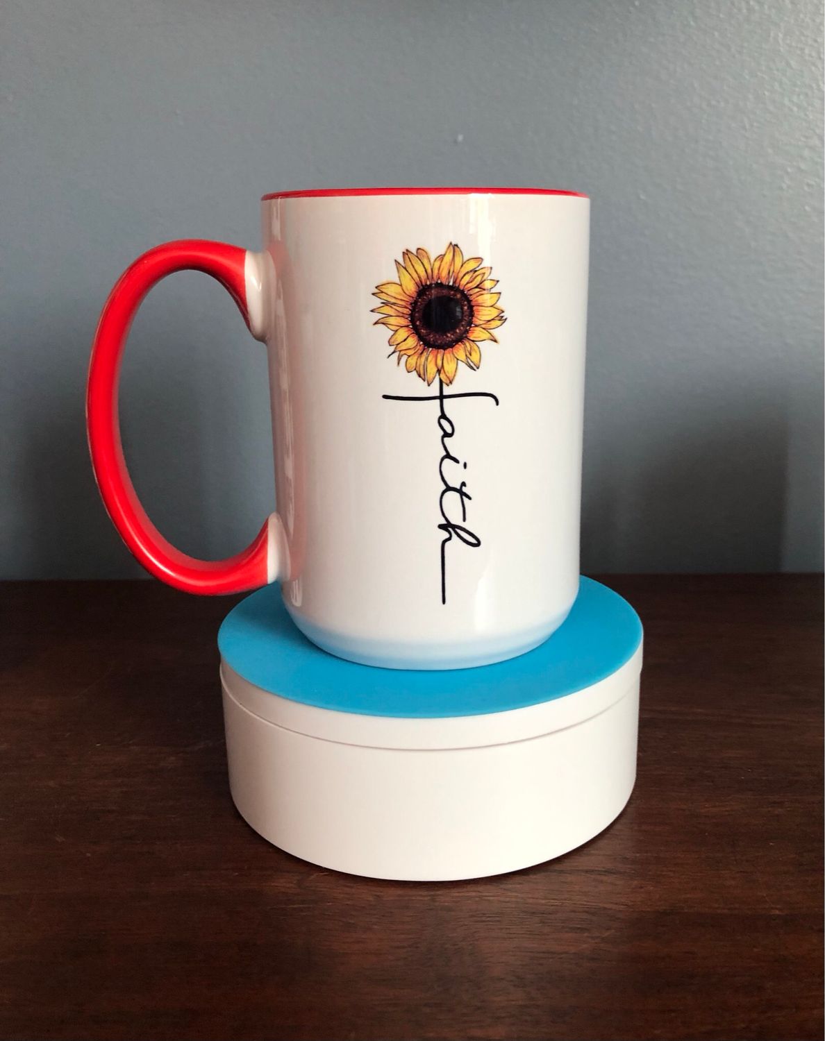 Faith Sunflower 15 oz Coffee Mug