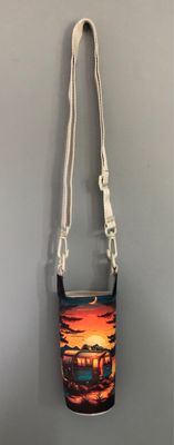 Camper At Sunset Water Bottle Holder