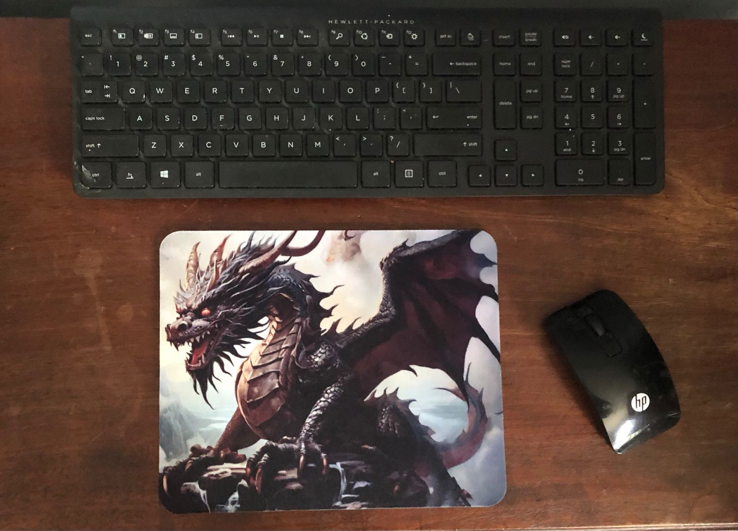 Dragon Black Mousepad