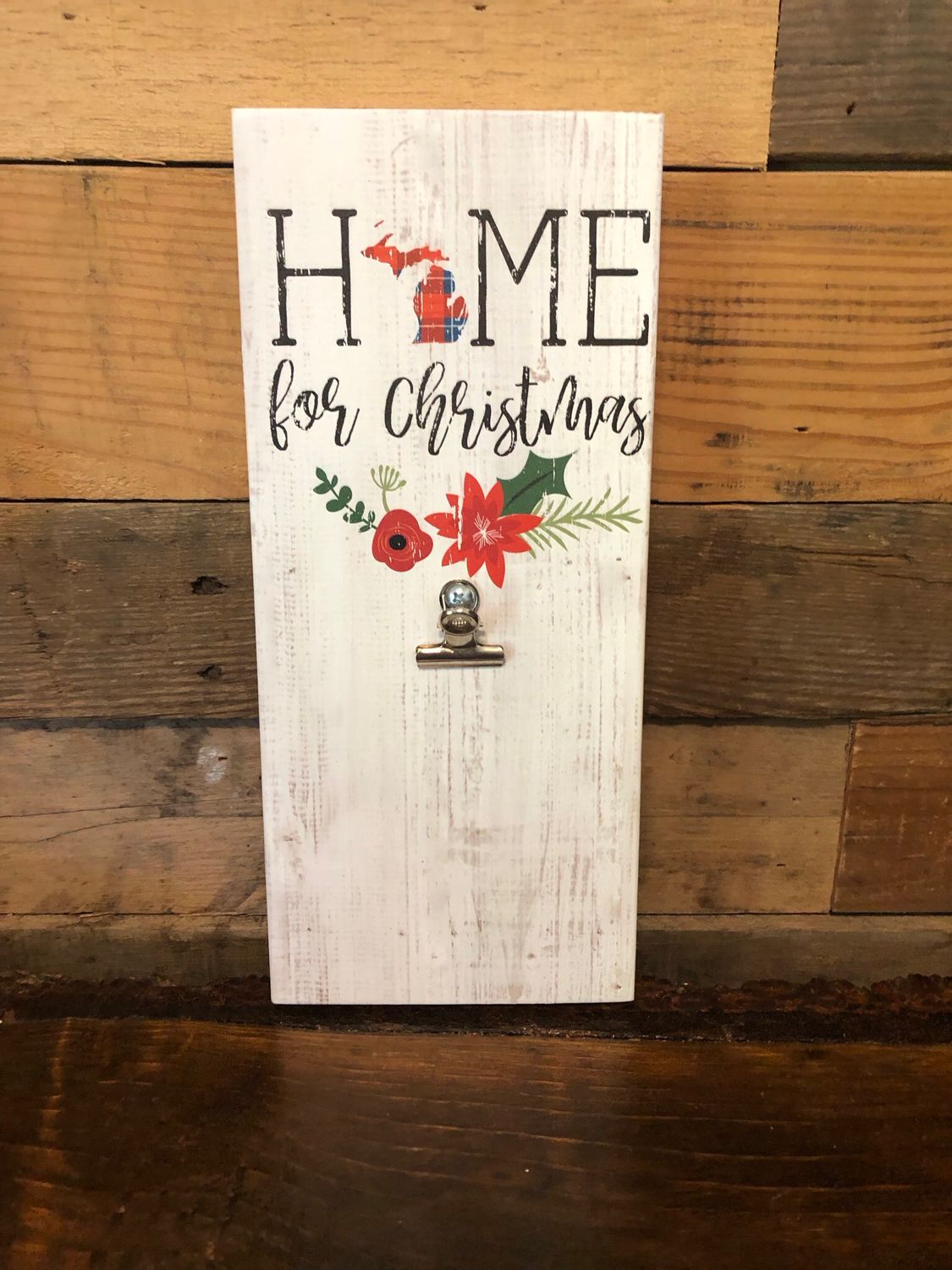 Home For Christmas Photo Board