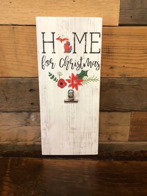 Home For Christmas Photo Board