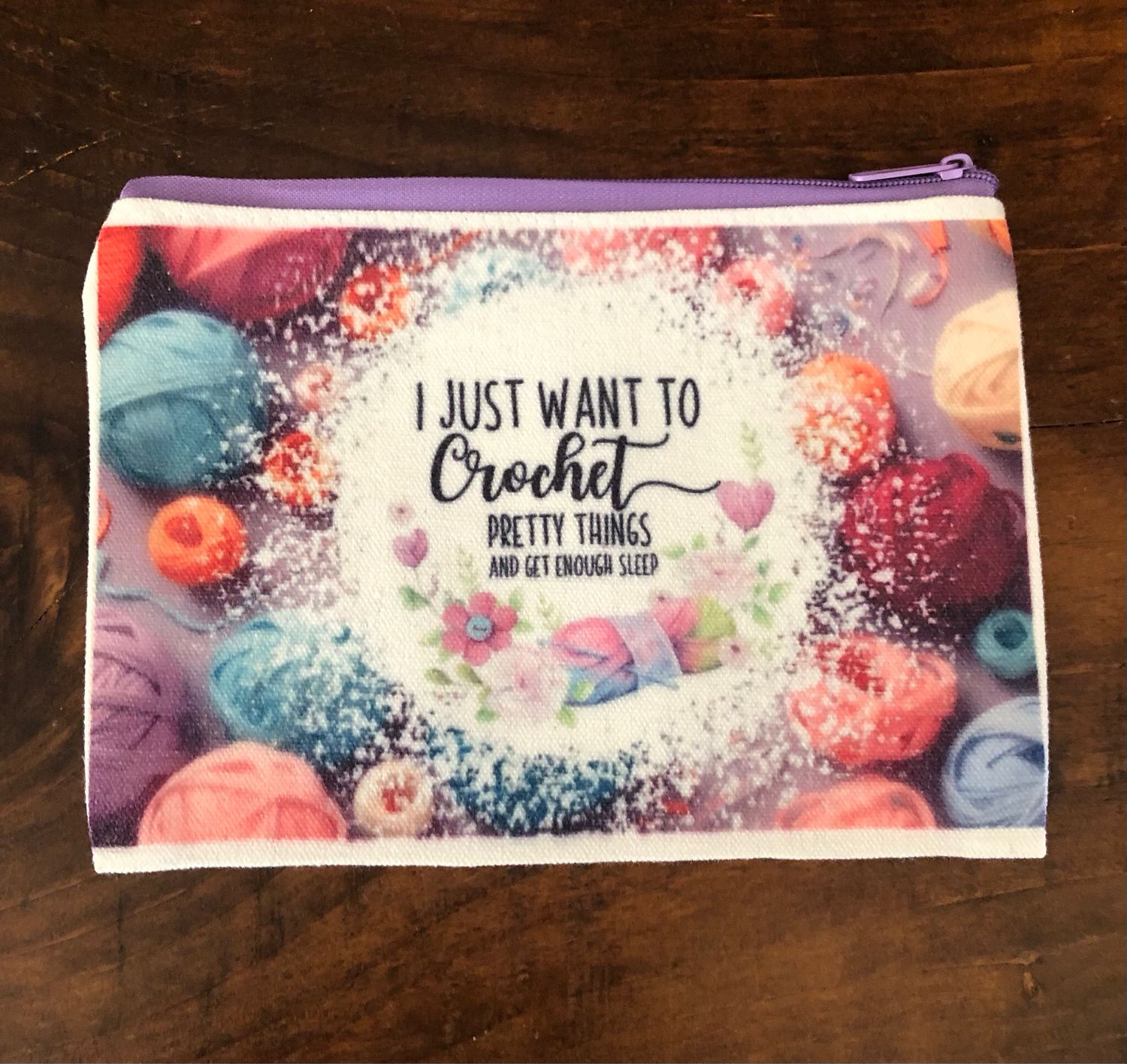 Crochet Canvas Bag