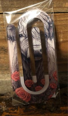 Highland Cow And Roses