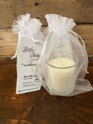 Hot Coffee Latte Votive Candle