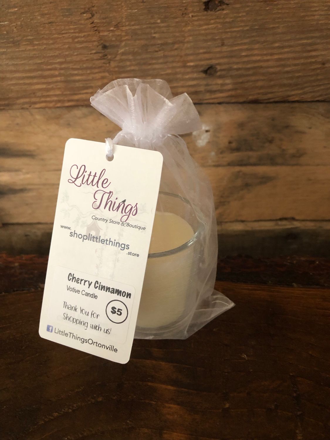 Black Cherry Cinnamon Votive Candle