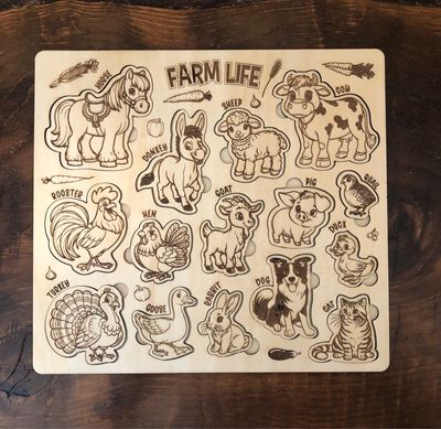 Wood Farm Life Puzzle