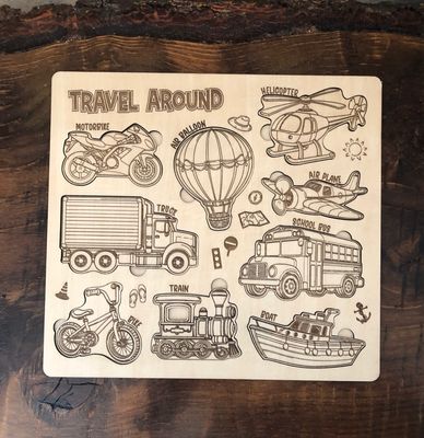 Wood Travel Around Puzzle