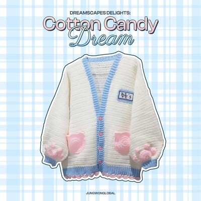 Dreamscapes Delights: Cotton Candy Dream Cardigan 