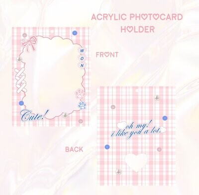 ACRYLIC PHOTOCARD HOLDER