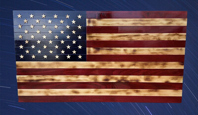 Hand Crafted Wooden Flags