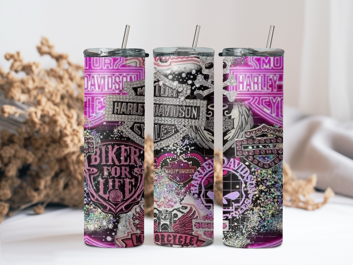 Pink HD Biker Life
