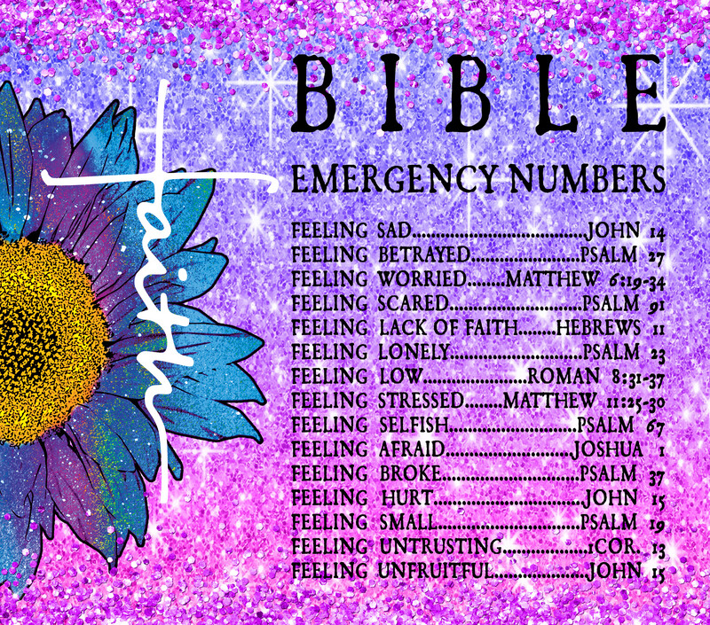 Bible Emergency - Purple Sunflower