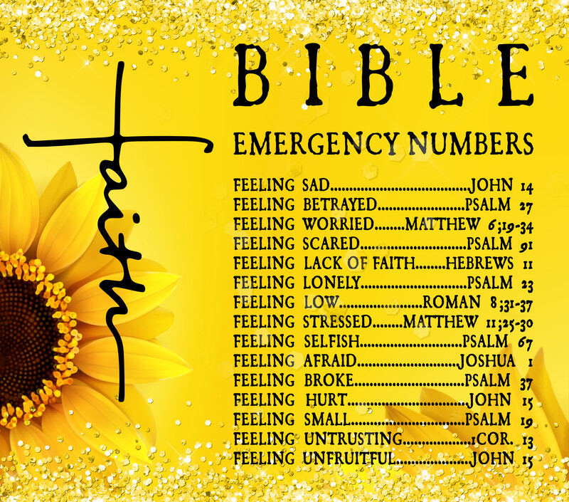 Bible Emergency - Yellow Sunflower