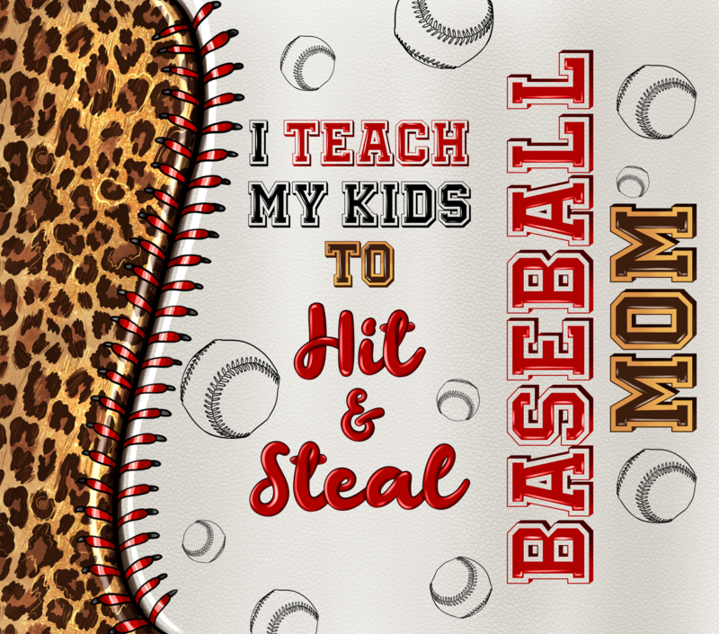 Hit and Steal Baseball Mom