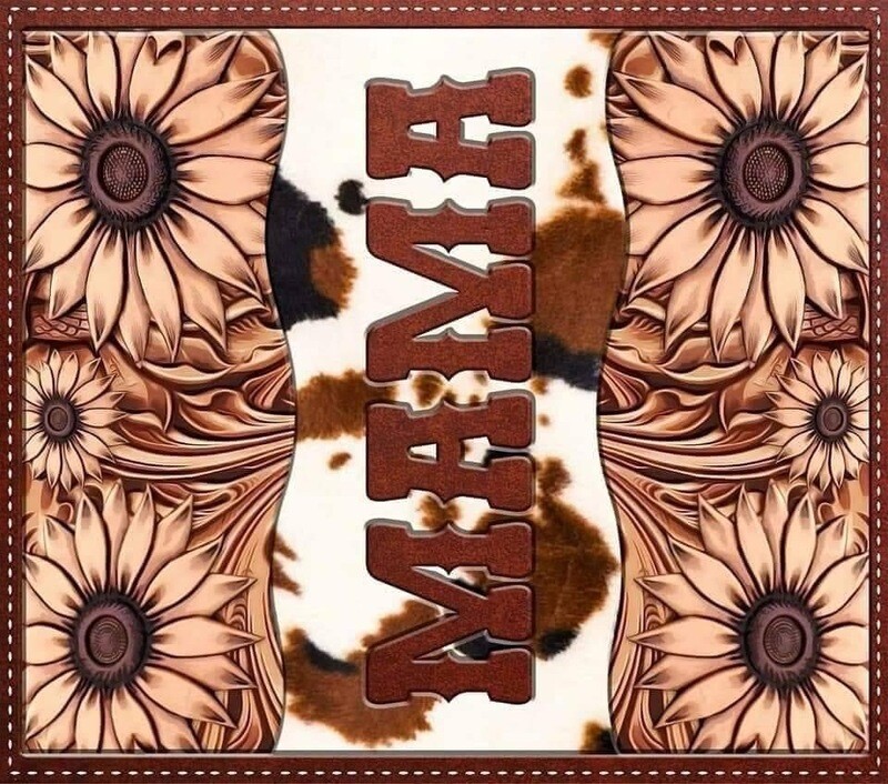 Tooled Leather - Sunflower MAMA