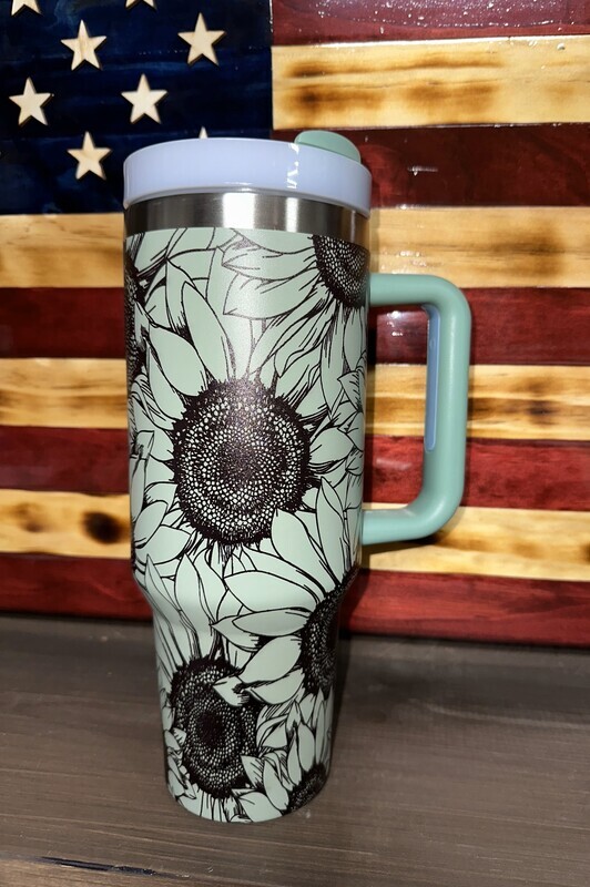 40 Oz Sunflower Tumbler