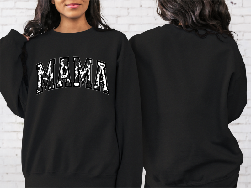Cowhide MAMA - Black/White