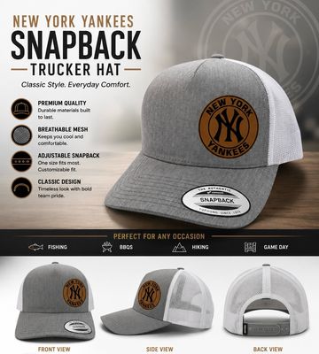 NEW YORK YANKEES SNAPBACK -TRUCKER HAT —